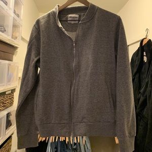 Grey Zip Up Cardigan